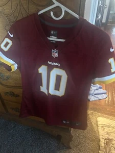 Nike On Field NFL #10 Robert Griffin III maroon Red Skins Jersey Women's Small - Picture 1 of 6