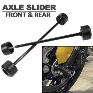 CNC Front Rear Wheel Fork Axle Slider Crash Cover For BMW F900R F900XR 2020-2024 - Picture 1 of 24