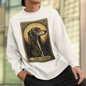 The Saluki Tarot Card Dog Sweatshirt - Picture 1 of 13