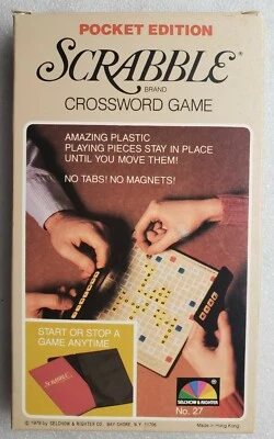 Scrabble Pocket Edition No 27 Selchow Righter 1978 Complete Excellent Condition - Image 1 of 4