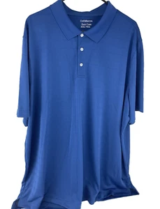Croft & Barrow Shirt Mens Size 2XL Easy Care Blue Polo Short Sleeve - Picture 1 of 11