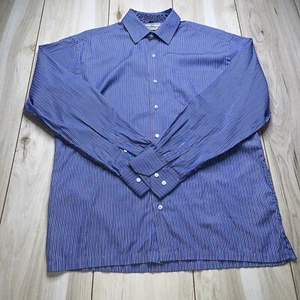 Salvatore Ferragamo Striped L/S Multi Color Made In Italy Mens Size L Large - Picture 1 of 23