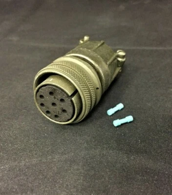 MS3106E-20-7S, 8 Pos Female In Line Socket, 20-7 Shell 973106E207S, 693106E - Image 1 of 3