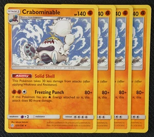 Pokemon Cards 4x Crabominable 122/236 Playset Cosmic Eclipse NM/M - Picture 1 of 1