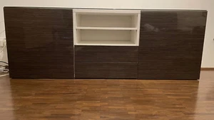IKEA BESTA Sideboard mit Glasplatte, 180 cm - Bild 1 von 2