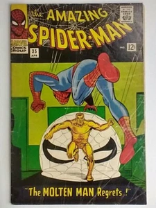 Marvel Comics Amazing Spider-Man #35 2nd Appearance Molten Man FN- 5.5 - Picture 1 of 12