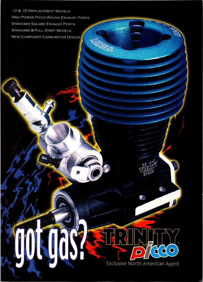 Trinity Picco .12 Motor RC Impresión Anuncio Arte de Pared Decoración ¿Tienes Gas? Foto 1 de 1