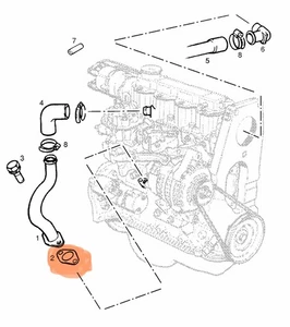 GM 90411408 compatible gasket for crankcase vent pipe on Vauxhall 12s engine - Picture 1 of 3