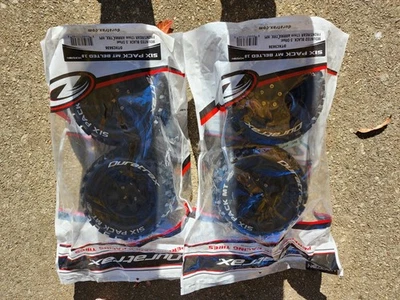 Duratrax Six Pack MT 3.8 neumáticos premontados negros con cinturón NUEVO Foto 1 de 4