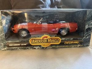 NEU ERTL 1969 Camaro SS396 Convertible orange American Muscle Diecast 1:18 - Bild 1 von 4