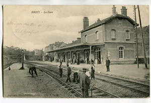 AK Briey,Frankreich,la gare,Bahnhof um 1916 - Picture 1 of 2