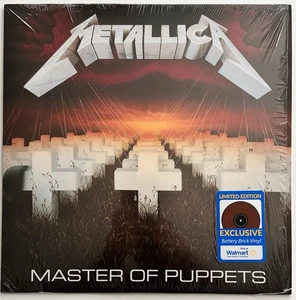 METALLICA - Master of Puppets LP Red Battery Brick Vinyl WM Exclusive Like New - Imagen 1 de 4