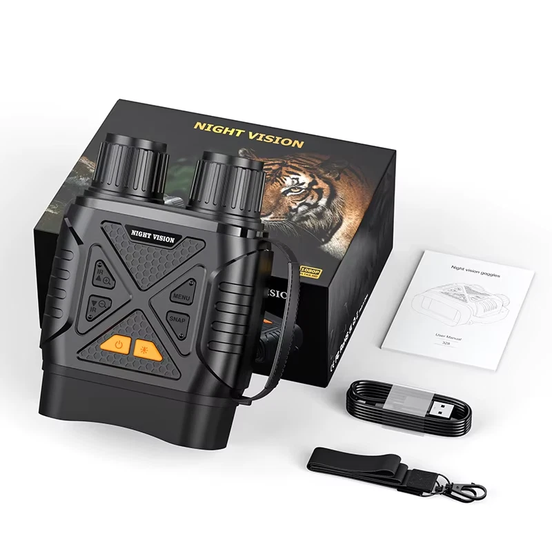 Binocolo visione notturna 1080P 10X infrarossi 800m con schermo 2.8" - Immagine 1 di 4