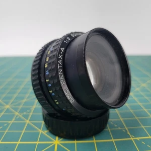 Pentax SMC Pentax-A 50mm 1:2 Lens with Cover - Picture 1 of 9