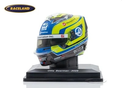 Helm/Helmet F1 Team Haas MoneyGram 2025 Oliver Bearman, Spark 1:5, 5HF183 - Bild 1 von 4