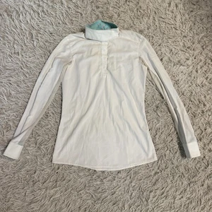 Camisa para mujer pequeña blanca RJ Classics manga larga para exhibición de equitación a caballo - Imagen 1 de 7
