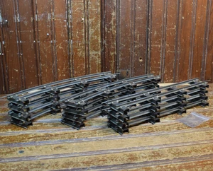 AMERICAN FLYER S GAUGE TRACK VINTAGE 1953 12PCS LOT 8 18" RADIUS 4 10" STRAIGHT - Picture 1 of 16