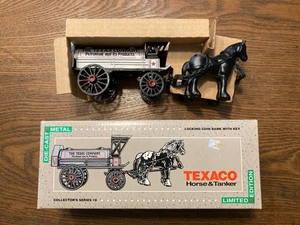 1991 Texaco Horse & Tanker Collector’s Series #8 Die-Cast Metal Coin Bank - Picture 1 of 15