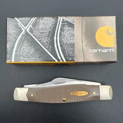 Cuchillo plegable de acero inoxidable Carhartt Case Collab Stockman 10375 SS. Como nuevo en caja Foto 1 de 4