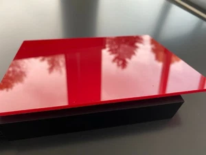 Acrylglas ROT 3mm I ähnlich Plexiglas 3H25  Massivplatte Scheibe PMMA Glas - Bild 1 von 2