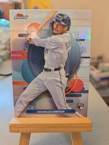 Topps Finest Chandler Simpson #177 (RC) 2025|Refractor poco común | Tampa Bay Rays - Imagen 1 de 2