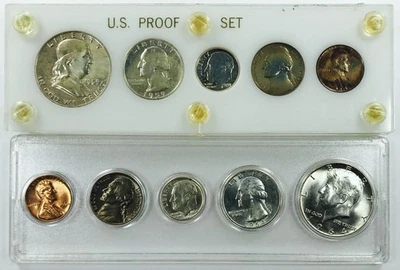 1959 & 1964 US MINT PROOF SET LOT! 2 TOTAL SETS! COLLECTORS ITEM! WOW! NR #P1198 - Image 1 of 3