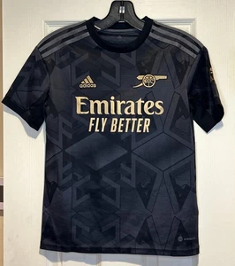 Arsenal FC England Adidas 2022/23 Away Schwarz Fußball Trikot Jugend M 11-12Y - Bild 1 von 12