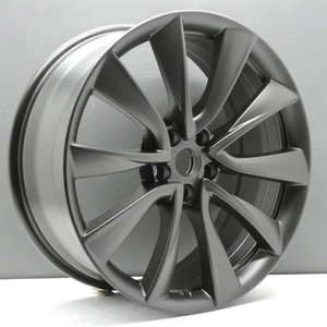TESLA MODEL 3 PERFORMANCE 20 ZOLL ALUFELGE FELGE 8,5J GRAU 1044227-00-D ORIGINAL X1 - Bild 1 von 14
