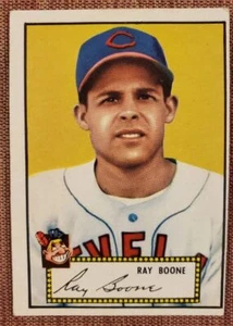 1952 Topps #55 Ray Boone Cleveland Indians Authentic Original Baseball Card - Picture 1 of 4