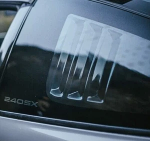 Genuine JDM OEM Nissan 240sx 180sx Hatchback Louvers - Rear Quarter Window Kouki - Picture 1 of 22