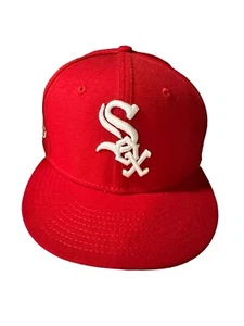 CHICAGO WHITE SOX 2005 WORLD SERIES 59FIFTY RED FITTED HAT MLB CAP - Picture 1 of 6