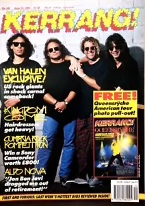 1991 KERRANG Magazine Van Halen~Queensryche~Kingdom Come~Aldo Nova~Morat ++ - Picture 1 of 16