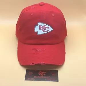 Kansas City Chiefs Hat KC Red Classic Adjustable Unstructured Dad Hat New!! - Picture 1 of 4