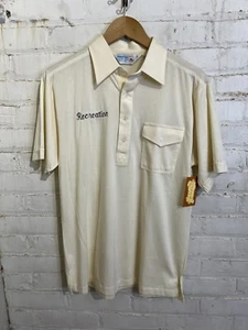 polo alba vintage anni 70 80 media ricreazione ricamata vintage classe sportiva - Foto 1 di 6