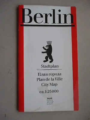   Stadtplan Berlin    Mit Stadtinformationen/Straßenverzeichnis,Zonengrenze • 8.90€
