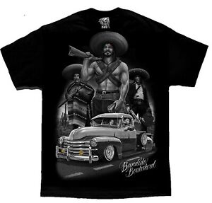 Bandido Chicano Lowirder Art David Gonzales DGA T Shirt