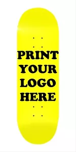 8,5x32,5 Limettengelb Skateboard DRUCKEN SIE IHR LOGO HIER Premium Ahornholz - Bild 1 von 3