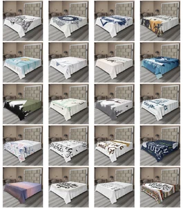 Ambesonne Adventure Design Flat Sheet Top Sheet Decorative Bedding 6 Sizes - Picture 1 of 42