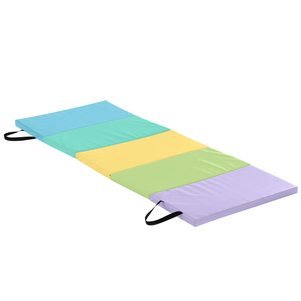 New-Bounce Tumbling Mat for Kids - Pastel Gymnastics Mat - Folding Exercise Mat - Image 1 of 3
