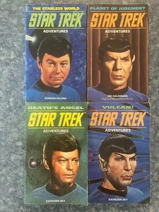 4 Vintage Star Trek Books - Vulcan! - Planet of Judgement - Starless World - Dea - Picture 1 of 1