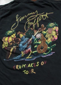 Vintage 90s Jimmy Buffett Fruitcakes on Tour T-Shirt Concert Shirt M - Picture 1 of 6