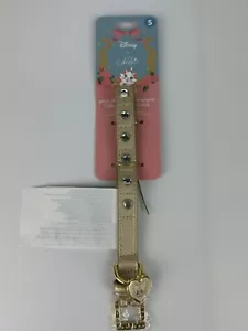 Disney Marie Aristogatti Collari Animali Collo Oro con Strass Taglia S NUOVO - Foto 1 di 5