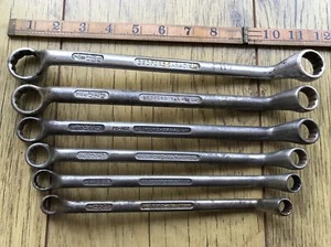 6 Vintage Bedford Ringschlüssel’s 7/8” bis 3/8” AF. - Bild 1 von 8