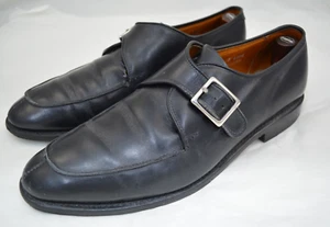 Zapatos de vestir de cuero negro para hombre ALLEN EDMONDS Thayer correa de monje talla 10 E ancho - Imagen 1 de 11