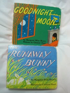Lot 2~Board Books by Margaret Wise Brown~Goodnight Moon Runaway Bunny~HC~LBDSB - Picture 1 of 4