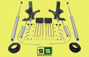 6.5"/4" SPINDLES,BLKS,SPACER,SHCK WO/O.L. FITS 88-00 CHEVY C2500/C3500 2WD 8 LUG - Picture 1 of 1