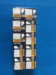 LAMPADINA incandescenza  VINTAGE ARGENTA PHILIPS 60 WATT 220 VOLT E27 conf 10 pz - Foto 1 di 4