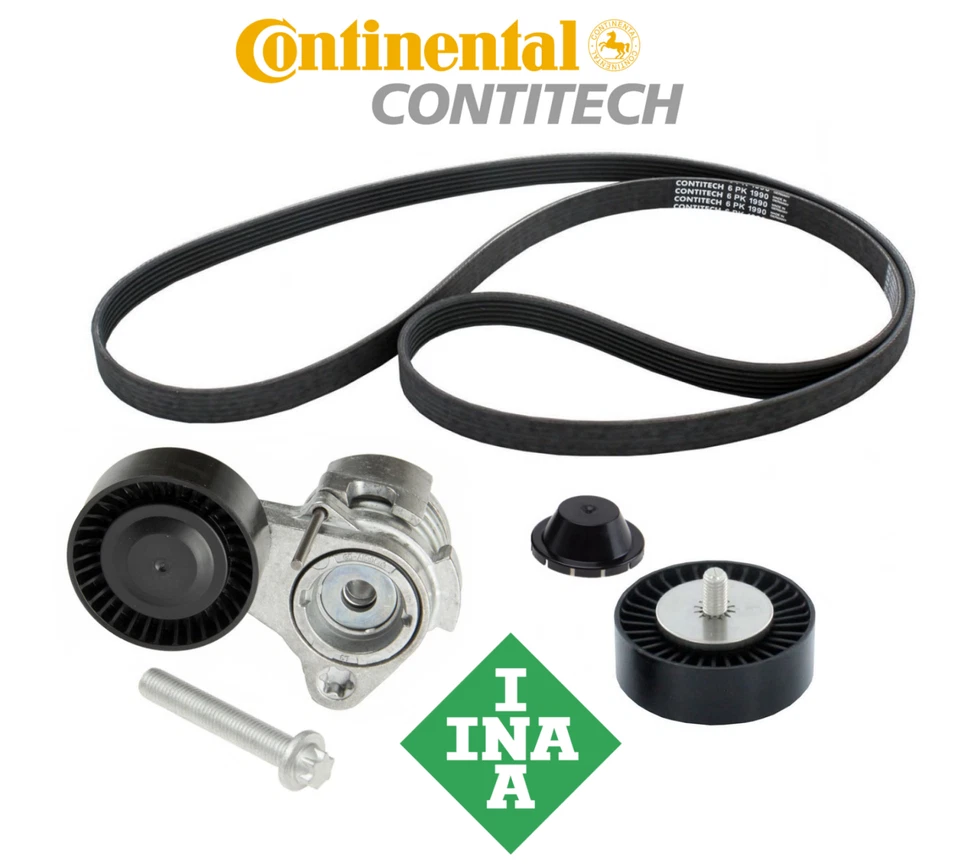 Kit de correa de transmisión de polea loca tensor de correa OEM para BMW X5 3,0 L (no para aire acondicionado automático) Foto 1 de 1