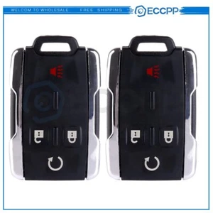 2 For Chevrolet Silverado GMC Sierra 2014 2015 2016 2017 2018 Key Shell Remote - Picture 1 of 8