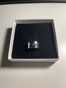 CAINTÈ Hammered Ring 12 mm Size L (64). CHECK DESCRIPTION FOR IMPORTANT DETAILS! - Picture 1 of 7